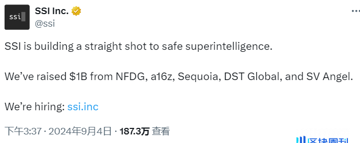 Ssafe Superintelligence