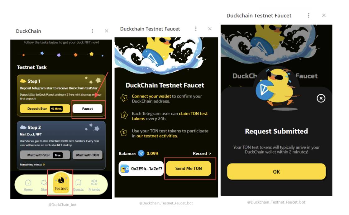 DuckChain Star Season 测试网指南