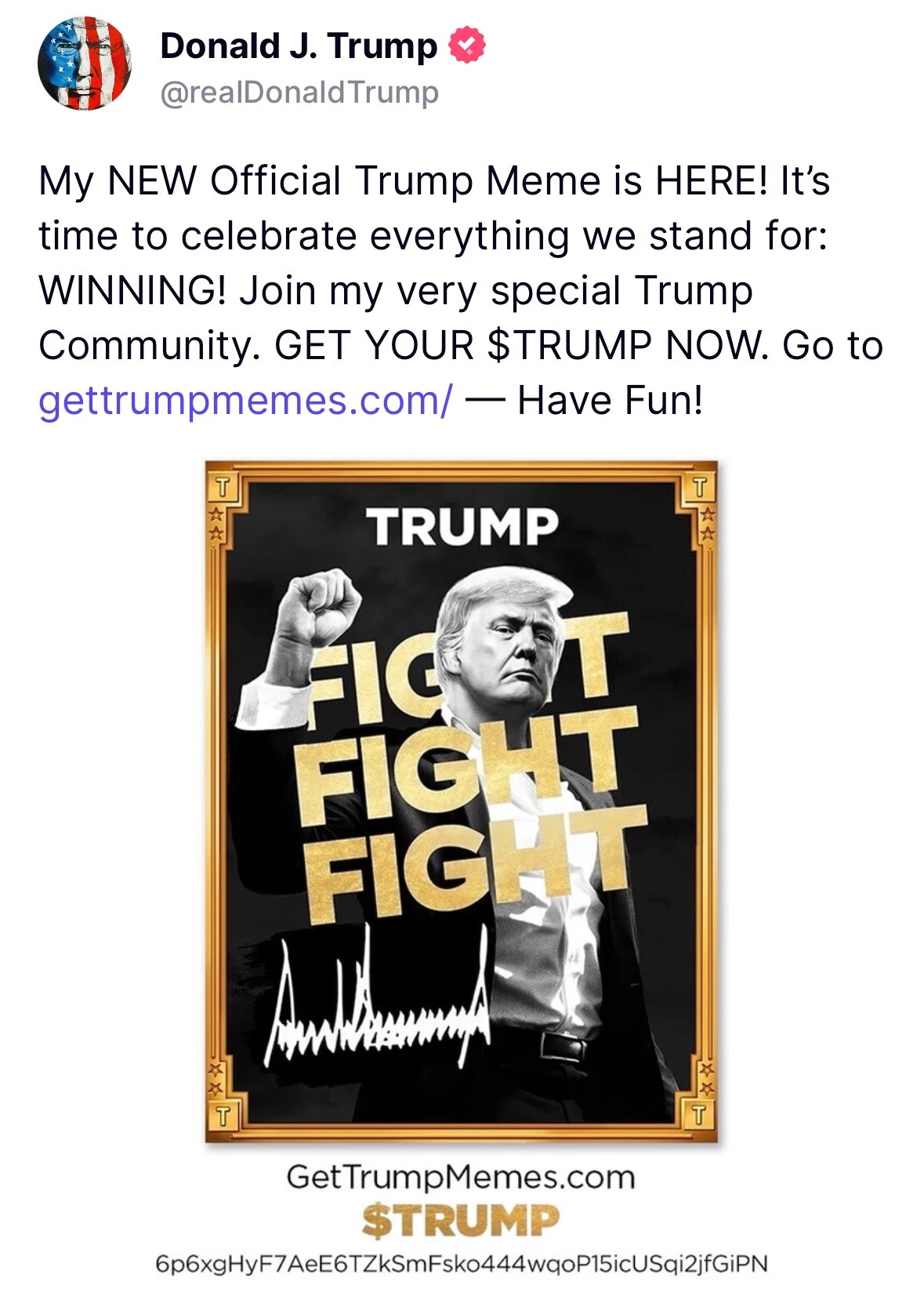 特朗普亲自下场发币?最强Meme币TRUMP速通百亿美元 -区块周刊BlockWeeks