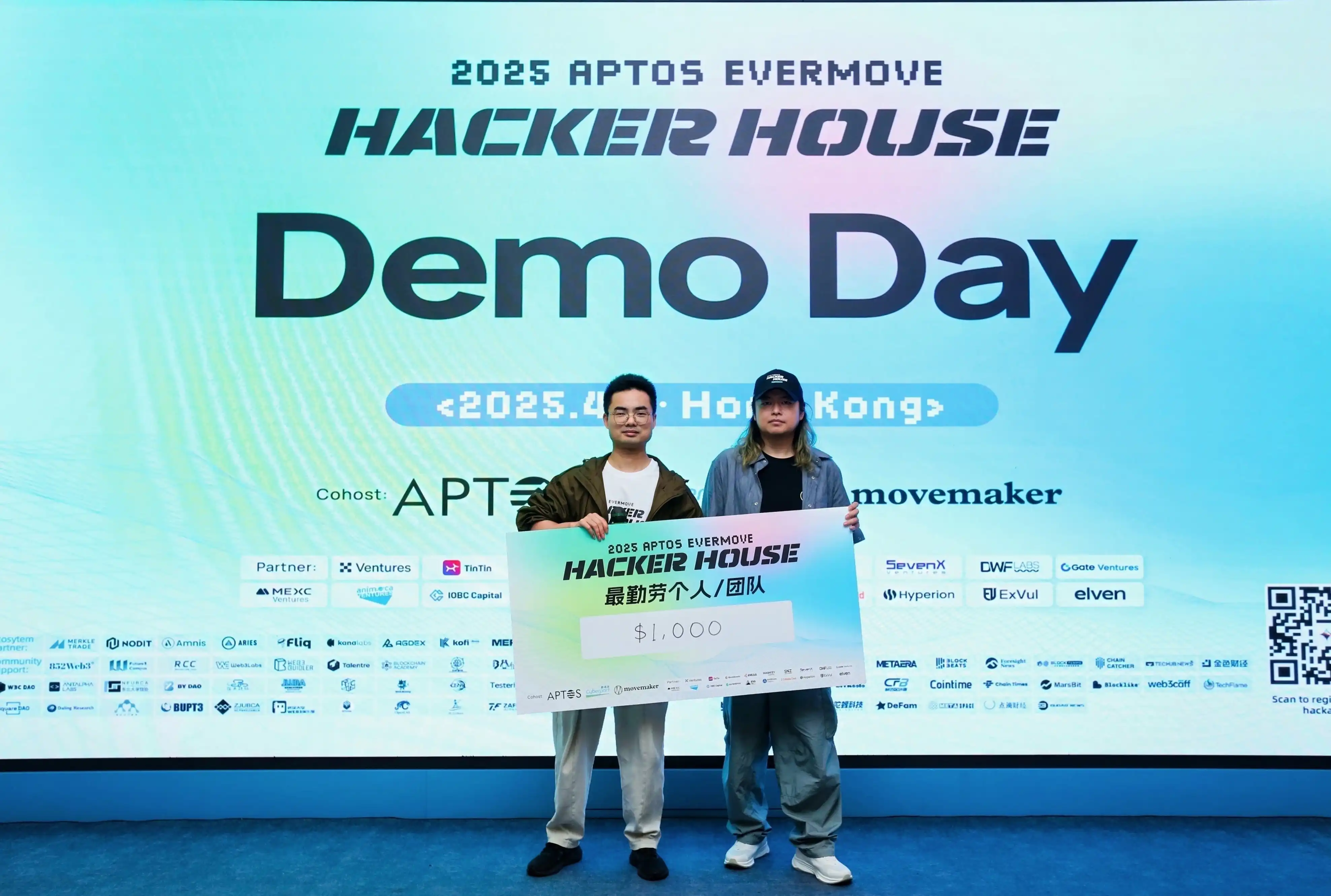 获奖名单公布｜Aptos Evermove HackerHouse Hong Kong 2025圆满落幕！