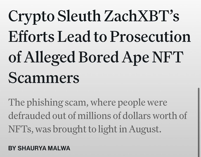 从被骗 1.5 万美金到币圈纪检委，链上侦探 ZachXBT 成长史