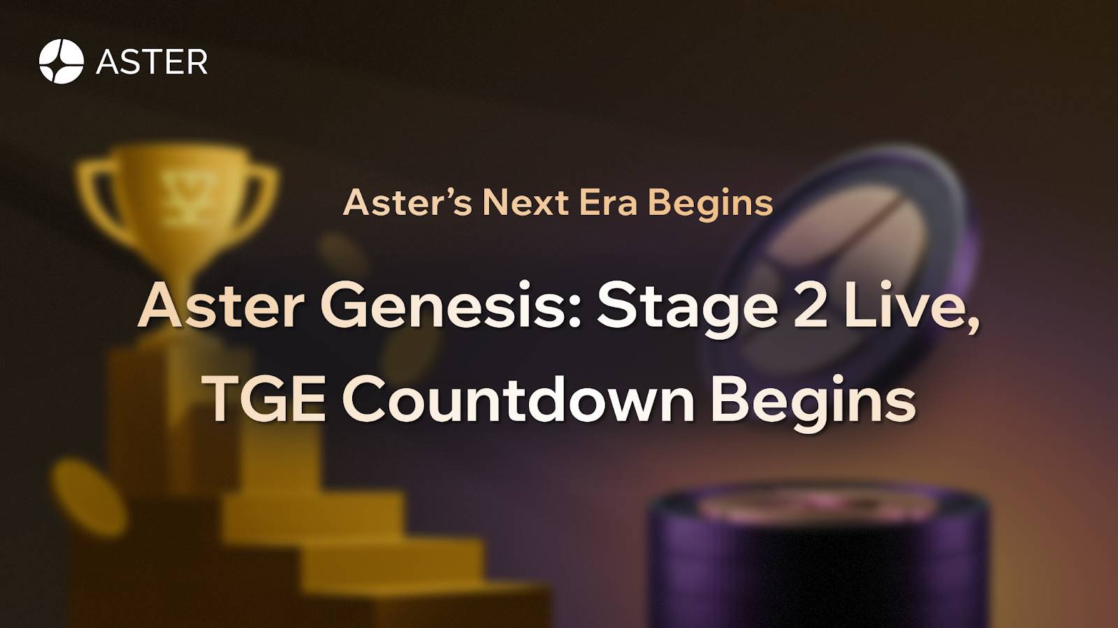 Aster 下一时代开启：积分空投第二阶段上线，TGE 倒计时开始
