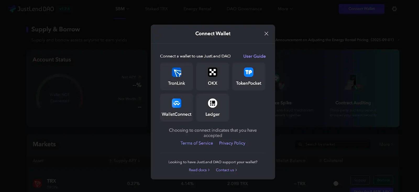 JustLend DAO能量租赁教程｜能量租赁费率重磅下调至8%，波场TRON全面降费助力用户低成本参与生态爆发