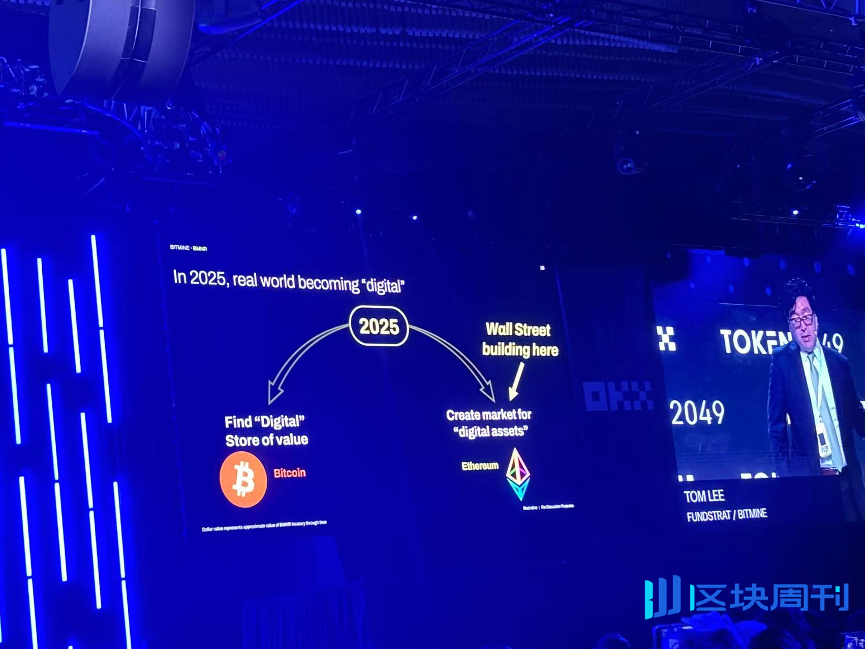 Tom Lee Token2049 主题演讲：自金本位以来华尔街最大的宏观转变