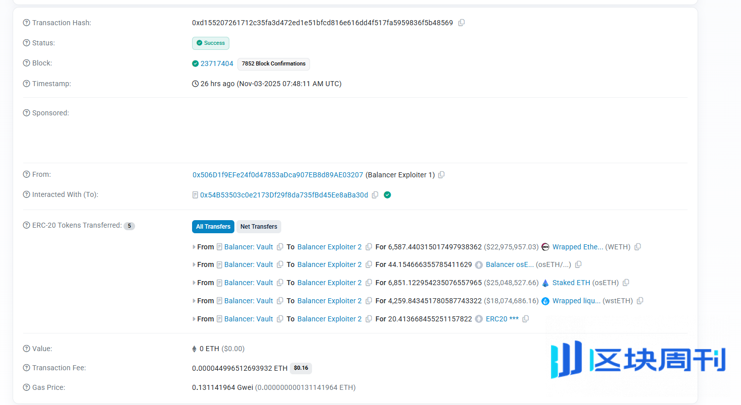 1.28亿美元被盗，27个分叉协议“躺枪”，Balancer事件给DeFi的三大教训 | BlockWeeks