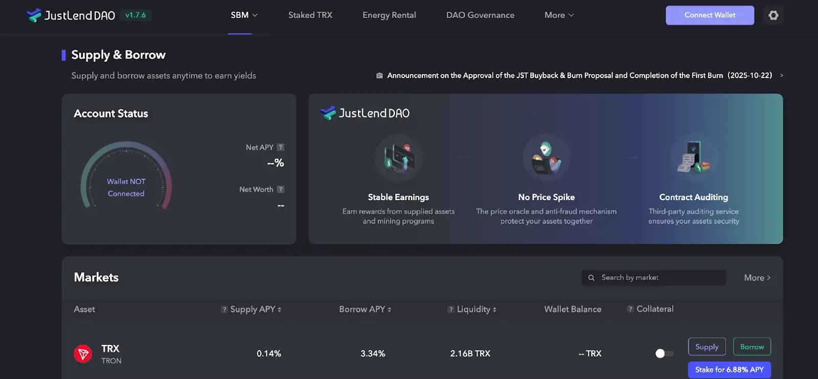 TRON 链资产收益教程