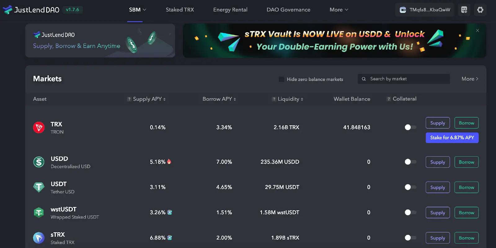 TRON 链资产收益教程