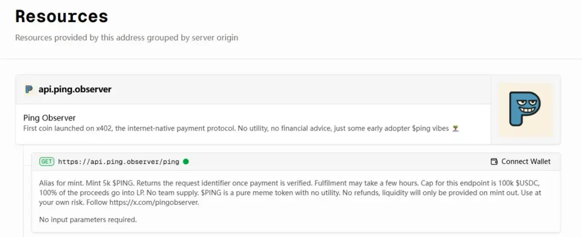$PING 反弹 50%，速览基于 $PING 的发射台项目 c402.market