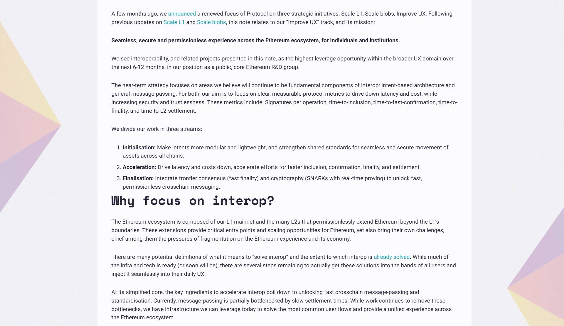 以太坊 Interop 路线图：如何解锁大规模采用的「最后一公里」？
