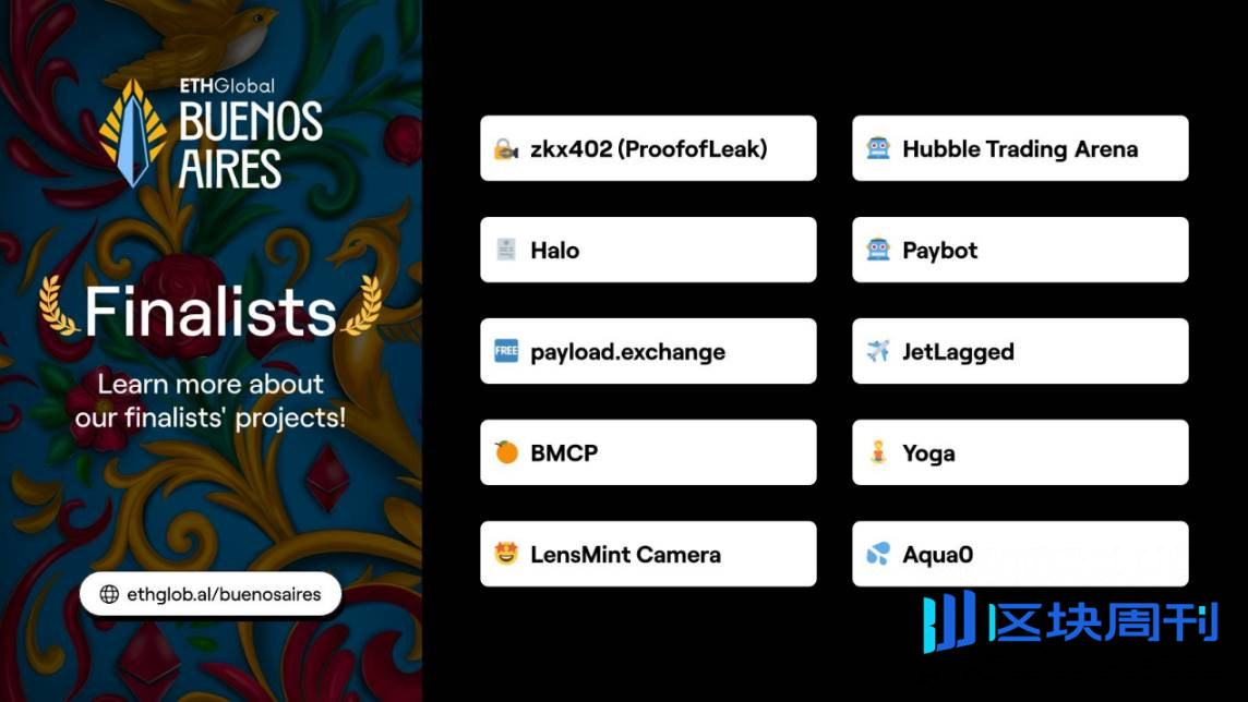 速览 ETHGlobal 布宜诺斯艾利斯黑客松十个获胜项目