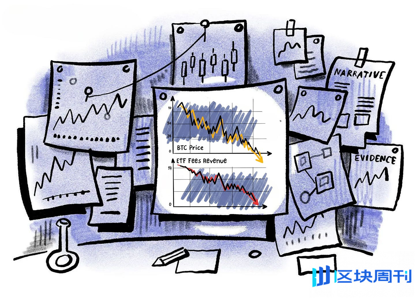 贝莱德也扛不住了？BTC ETF 单月流出35 亿，机构正在悄悄“去杠杆” -区块周刊BlockWeeks
