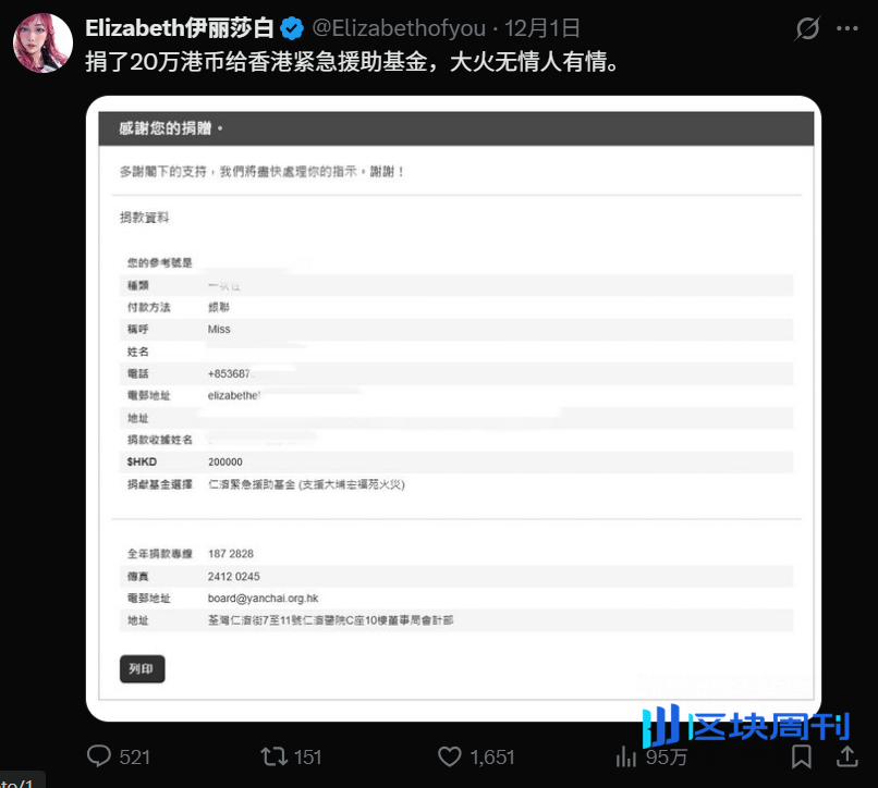 币圈女KOL“诈捐门”：伊丽莎白P图事件让Web3公益成流量战场？