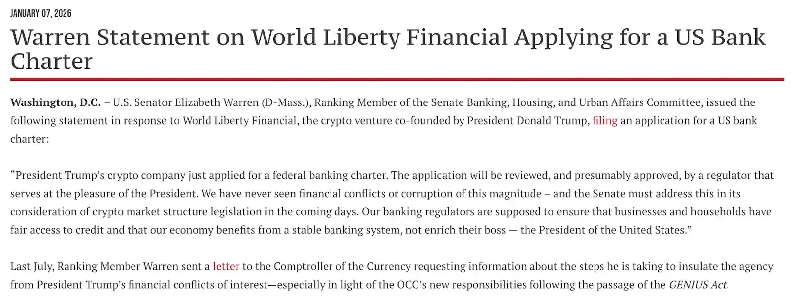 加密市场结构法案明晚即将审议，深度剖析四大核心争议-区块周刊BlockWeeks