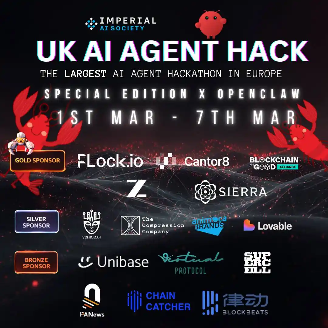 UK AI Agent Hack Ep4：全球首家OpenClaw主题的高校黑客松即将开幕