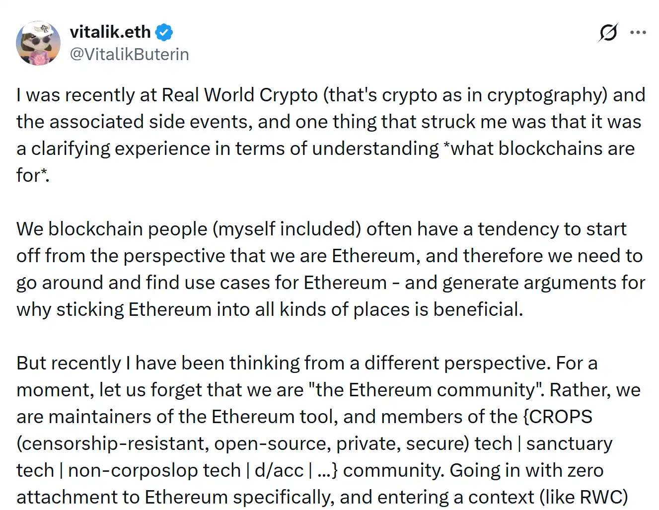 从「全球计算机/结算层」到「公告板」：以太坊和Vitalik想做什么？