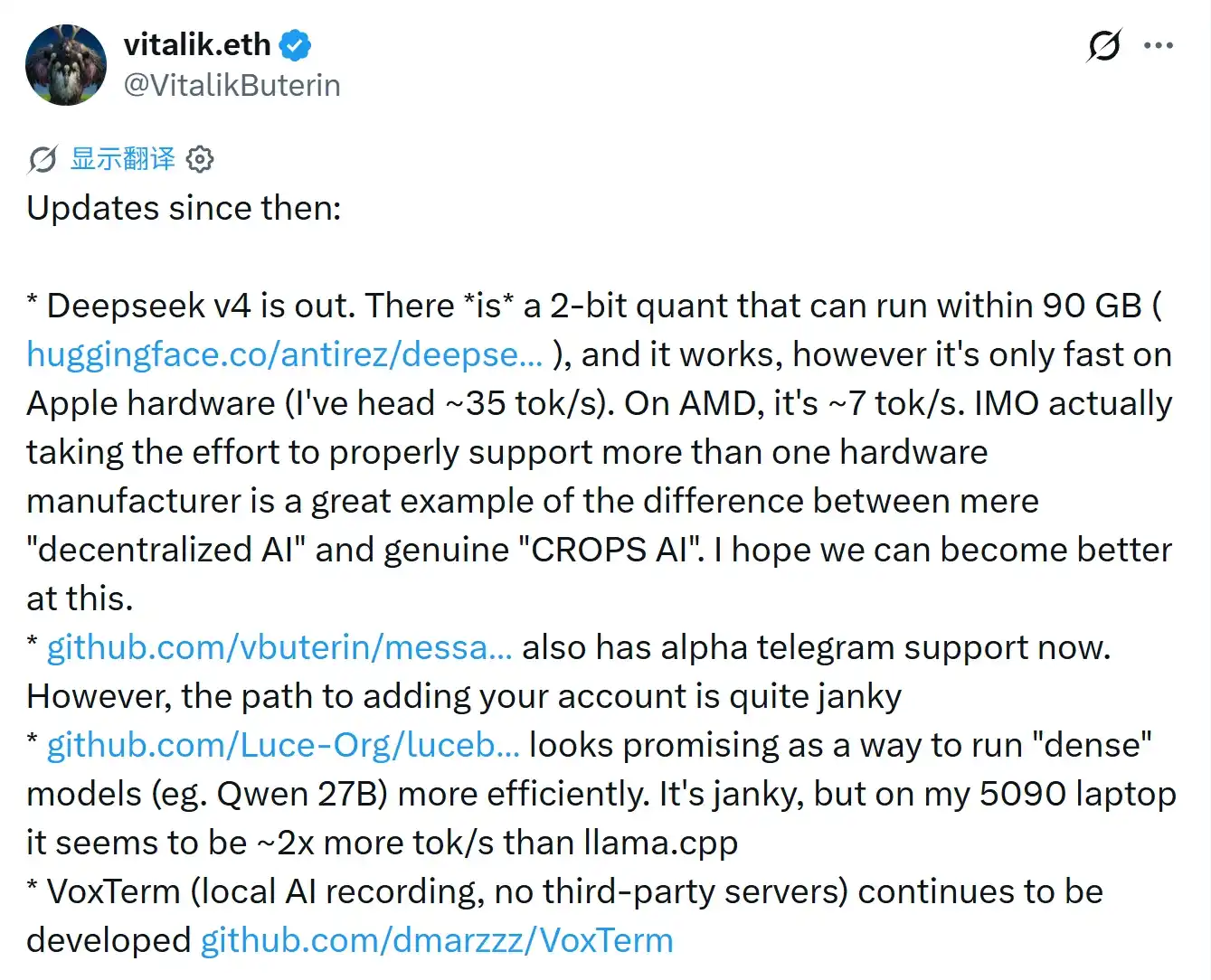 从以太坊到 AI的「CROPS」:Vitalik 反复强调的这套「慢变量」,究竟是什么?